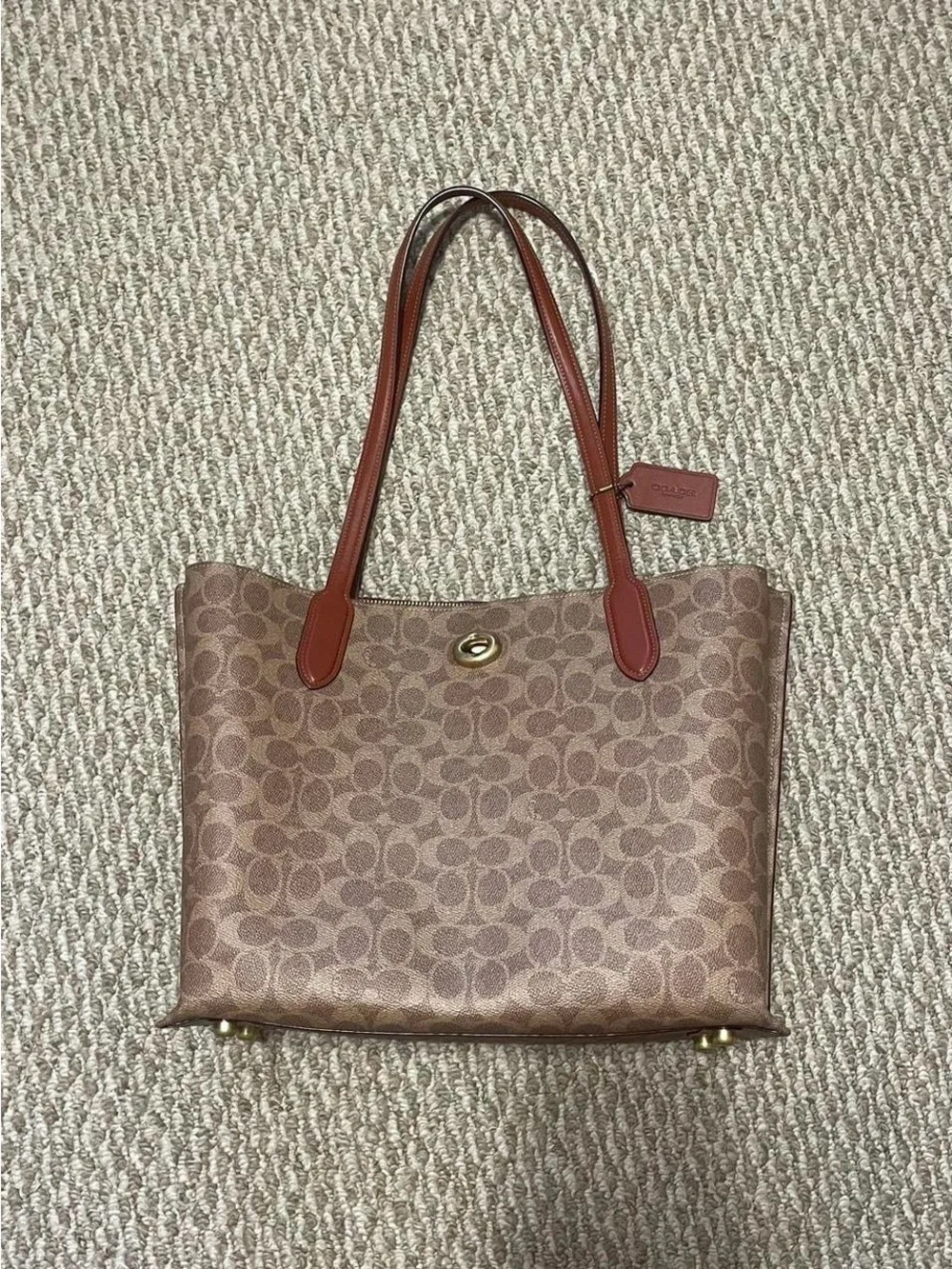 Coach Willow Tote in Signature Canvas